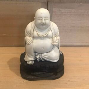 💖 S O L D 💖  White and Black Buddha Figurine